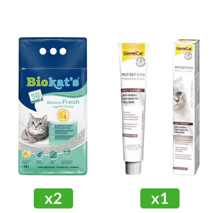 Çok Al Az Öde 1 Adet Malt Soft Extra 20 gr & 2 Adet Biokat 'S Micro Bianco Fresh 10 Lt