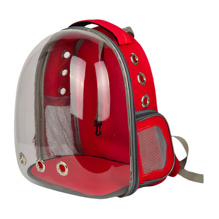 Bacco Milano Astronot Kedi Ve Köpek Taşıma Çantası Kırmızı 42x22x33 Cm