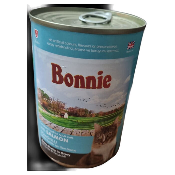 Bonnie Somonlu Yetişkin Konserve Kedi Maması 400 Gr