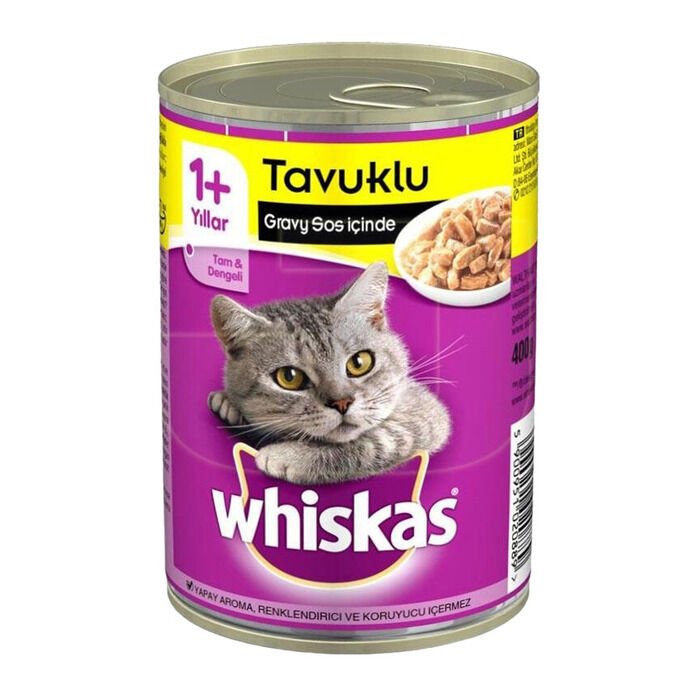 Whiskas Mama Tavuk Etli Gravy Soslu Kedi Konservesi 400 Gr