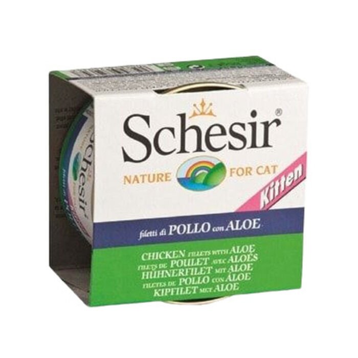Schesir C185 Kitten Tavuklu Aloe Veralı Yavru Kedi Konservesi 85 gr