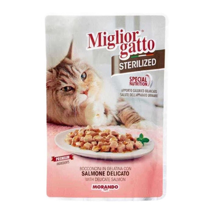 Miglior Gatto Somonlu Kısırlaştırılmış Kedi Konserve Maması 85 Gr
