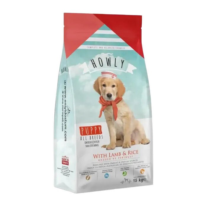 How&Meow Tüm Irklar İçin Kuzulu Ve Pirinçli Yavru Köpek Maması 3 Kg