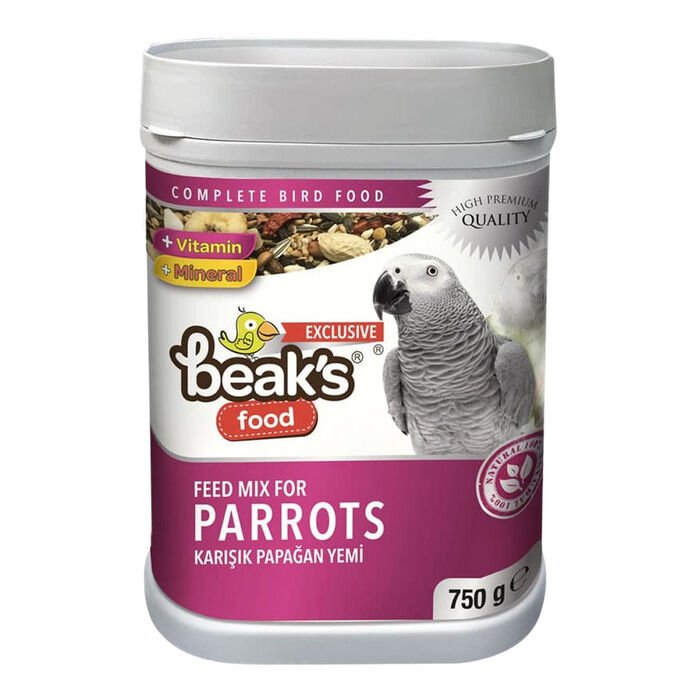 Beaks Saklama Kaplı Karışık Papağan Yemi 750 Gr