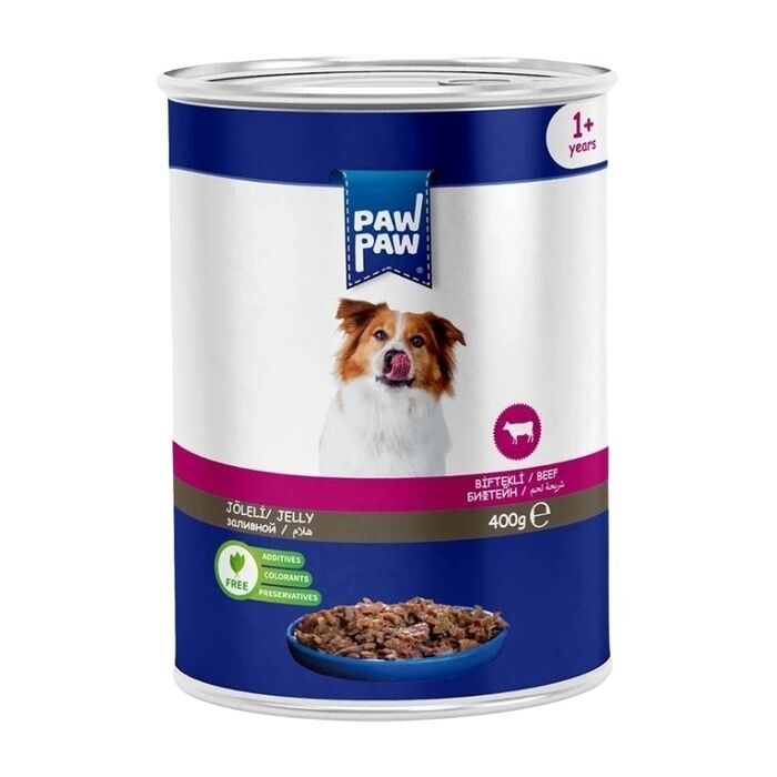 Paw Paw Biftekli Köpek Konserve Maması 400 Gr