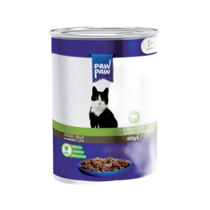 Paw Paw Jelly Kuzulu Kedi Konserve Maması 400 Gr