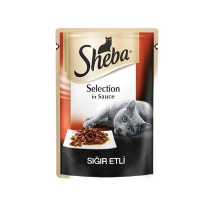 Sheba Sığır Etli Pouch Konserve Kedi Maması 85 gr