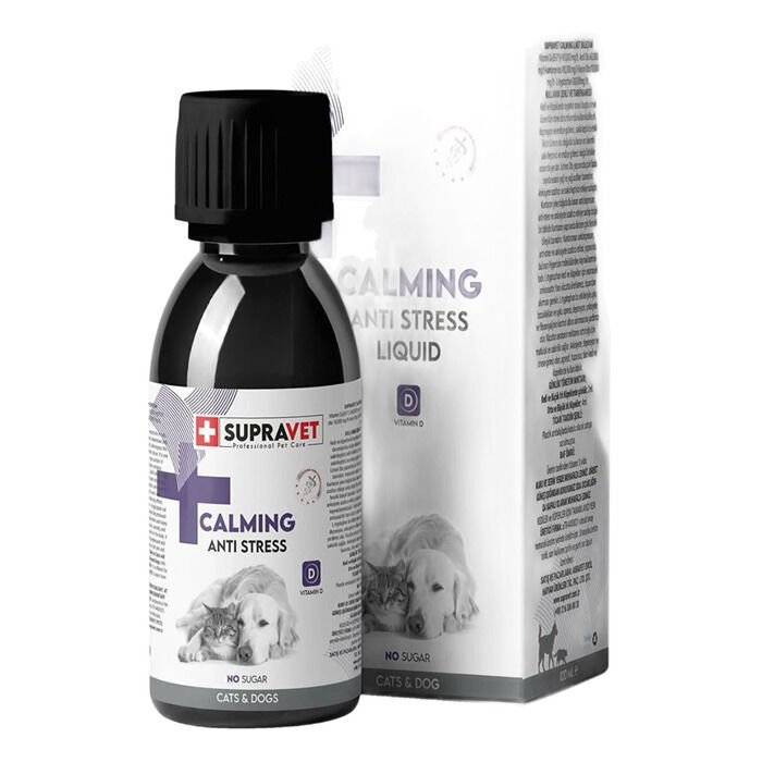 Supravet Calming Anti Stress Kedi Ve Köpekler İçin Sıvı Sakinleştirici Damla 100 Ml