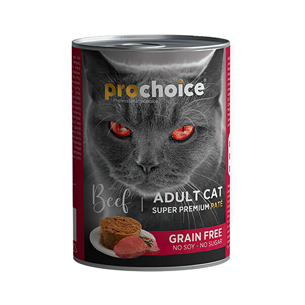 Prochoice Biftek Etli Püre Yetişkin Kedi Konserve Maması (400 g)