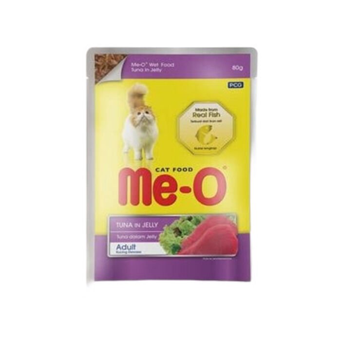 Me-O Me-O Jöle İçinde Ton Balıklı Yetişkin Kedi Konservesi 80gr