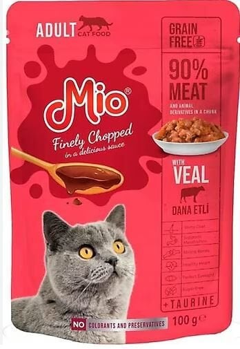 Mio Dana Etli Kedi Yaş Maması 100 Gr