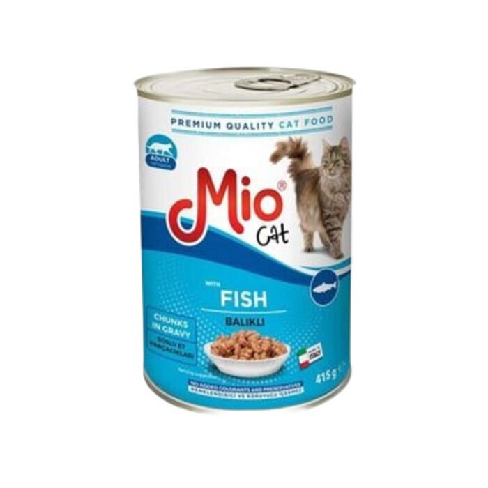 Mio Parça Balıklı Kedi Konserve Mama 415 gr