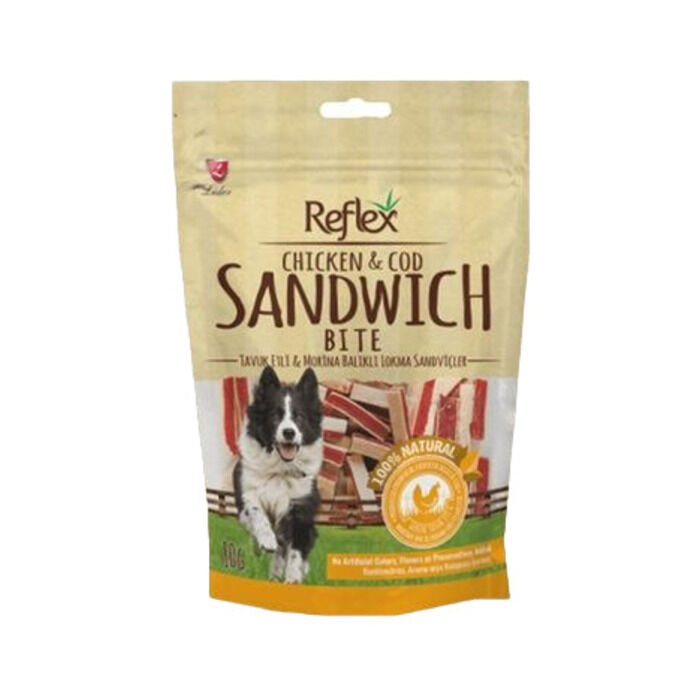 Reflex Tavuklu ve Balıklı Çubuk Sandviç Köpek Ödül Maması 80 gr