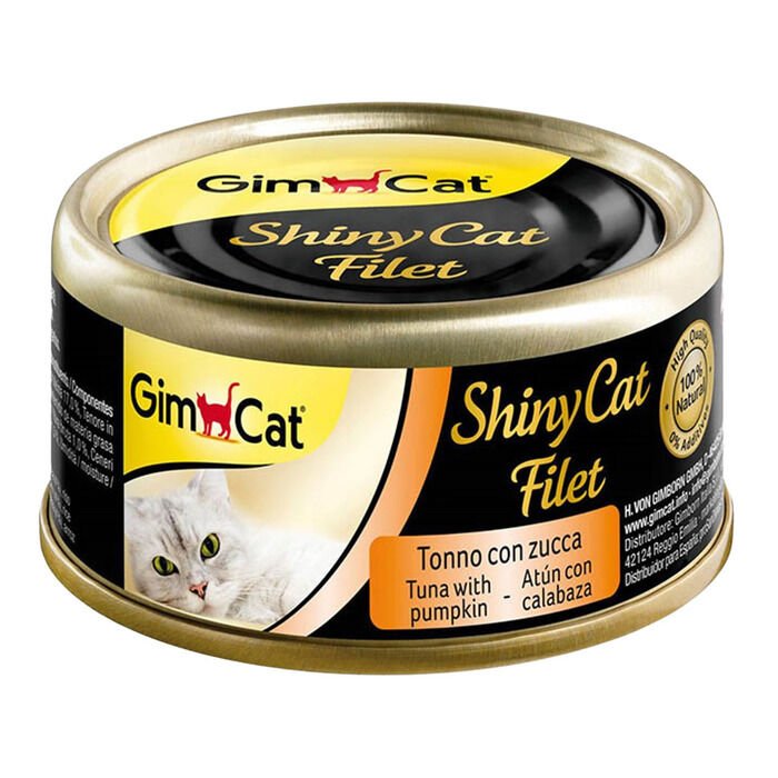 Gimcat Shinycat Fileto Kedi Maması - Tuna Ve Bal Kabaklı 70 Gr