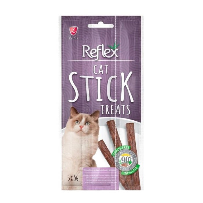Reflex Kedi Ödül Stick Kümes Hayvanı  Kızılcık 3x5 gr