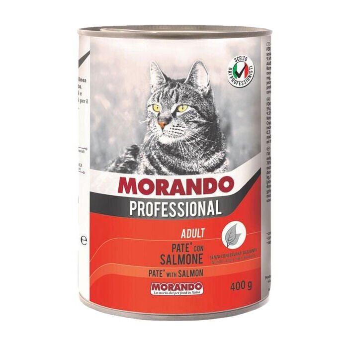 Morando Somon Balıklı Kedi Konservesi 400 Gr