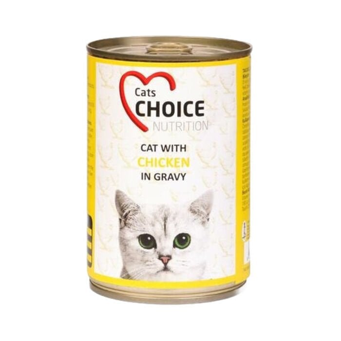 Cat Choice Tavuklu Kıyılmış Pate Konserve Kedi Maması 400gr
