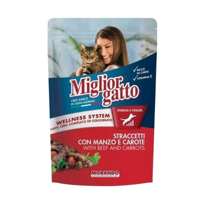 Miglior Gatto Biftek Havuç Pouch 100 Gr