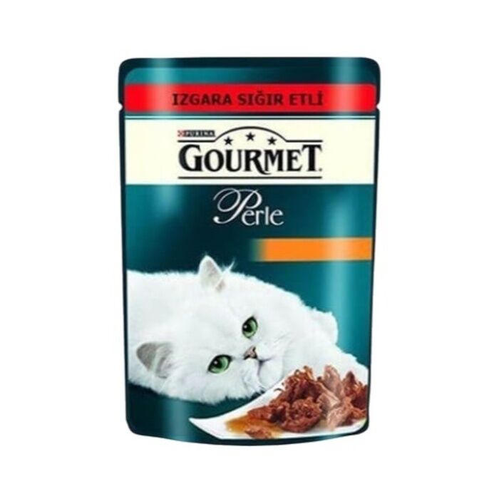 Purina Gourmet Perle Izgara Sığır Etli Yaş Kedi Maması 85 gr