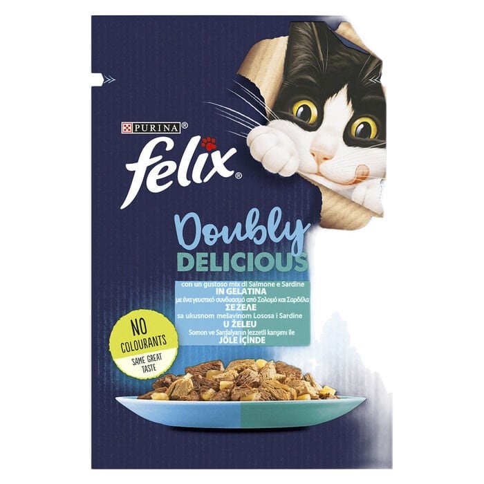 Felix Somon ve Sardalya Yaş Mama 85G