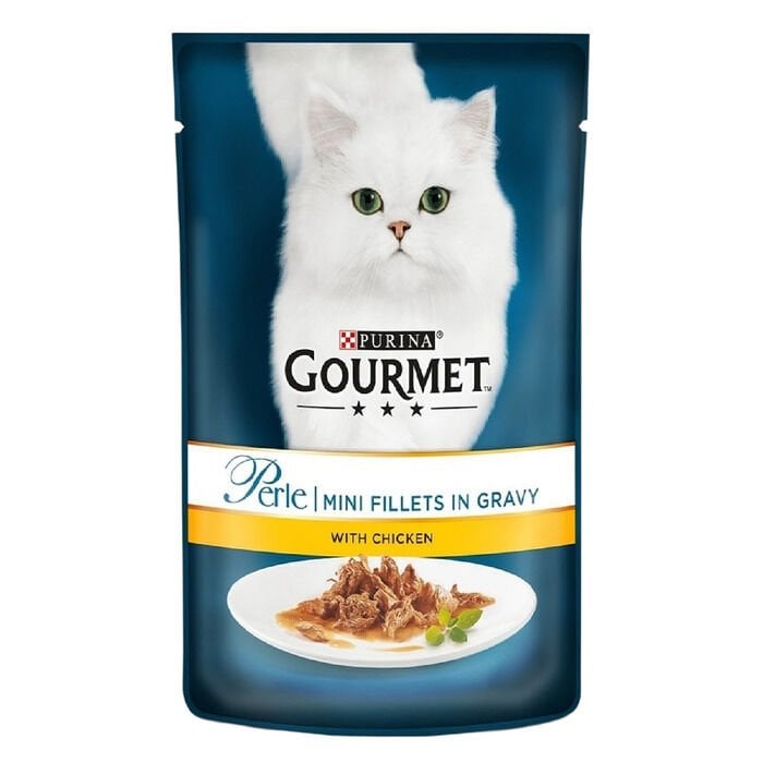 Purina Gourmet Perle Izgara Tavuklu Yaş Yetişkin Kedi Maması 85 gr