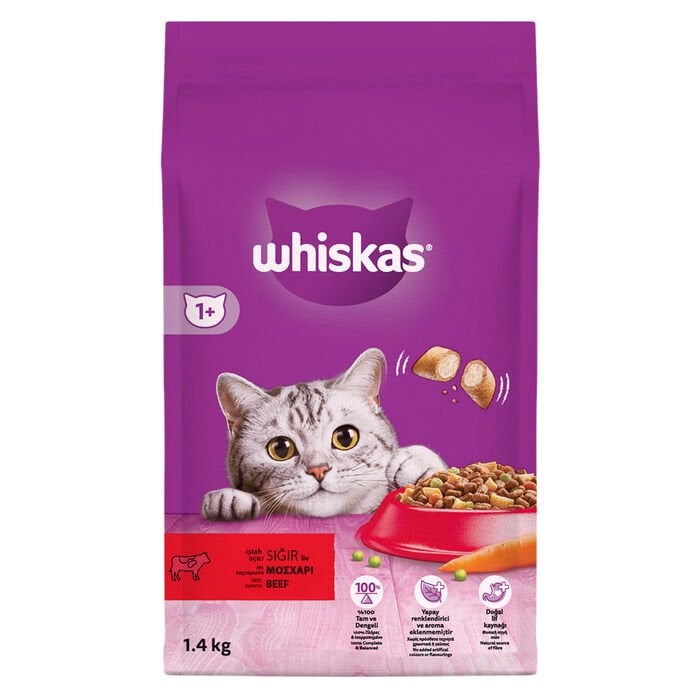 Whiskas Mama Sığır Etli Yetişkin Kedi 1,4 Kg