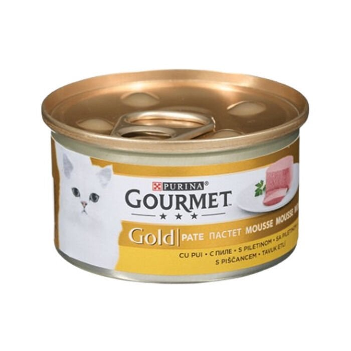 Purina Gourmet Gold Kıyılmış Tavuklu Kedi Konservesi 85 Gr