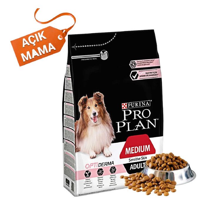 Pro Plan Medium Sensitive Skin Somonlu Yetişkin Köpek Maması (Açık Paket)