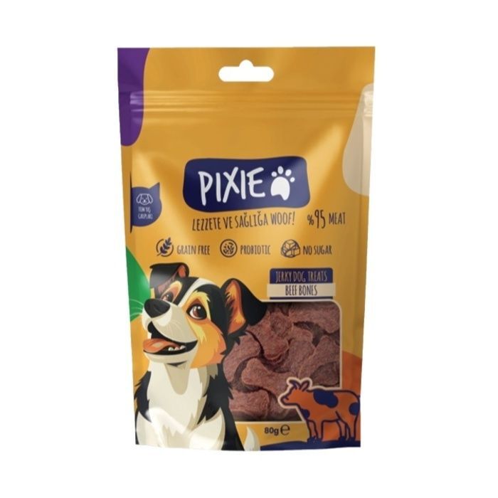 Pixie Biftekli Tahılsız Köpek Ödülü 80 Gr