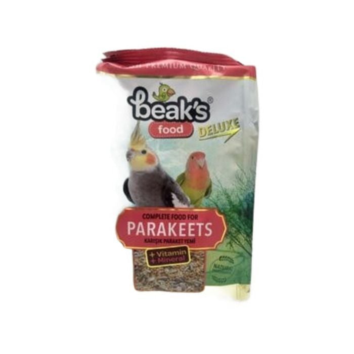 Beaks Deluxe Parakets Küçük Papağan Yemi 500 gr