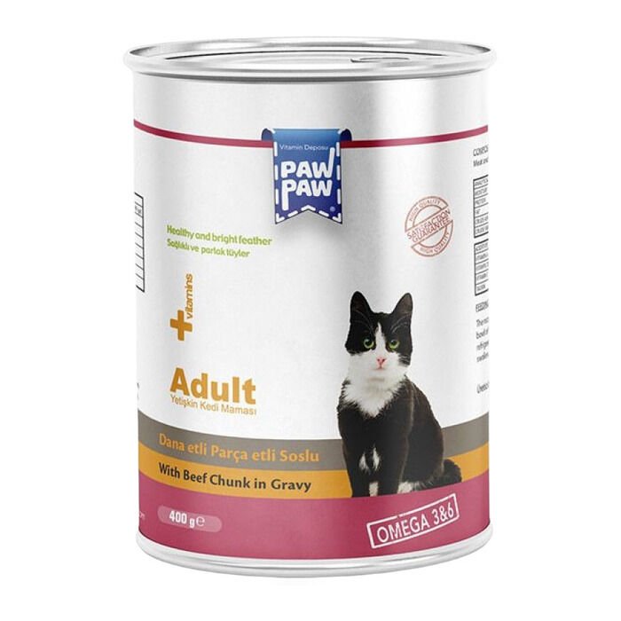 Paw Paw Biftekli Kedi Maması 400 Gr