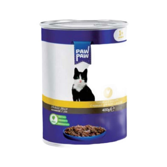 Paw Paw Jelly Tavuklu Kedi Konserve Maması 400 Gr