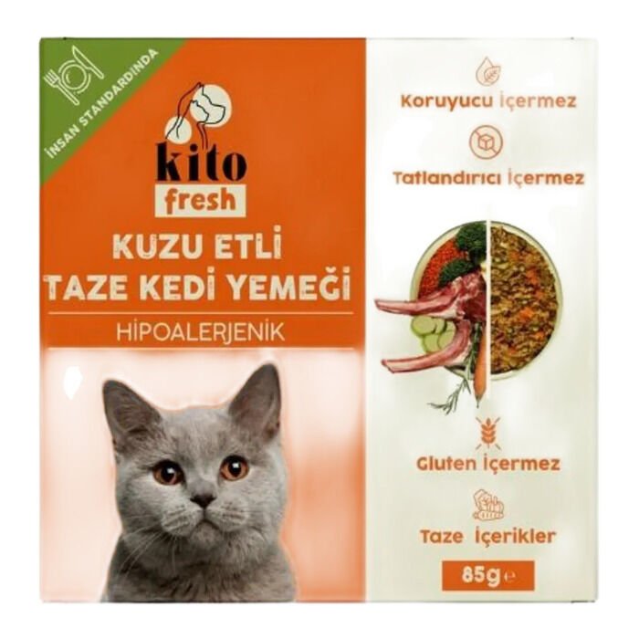 Dardanel Kito Fresh Kuzu Etli Taze Kedi Yemeği 85 Gr