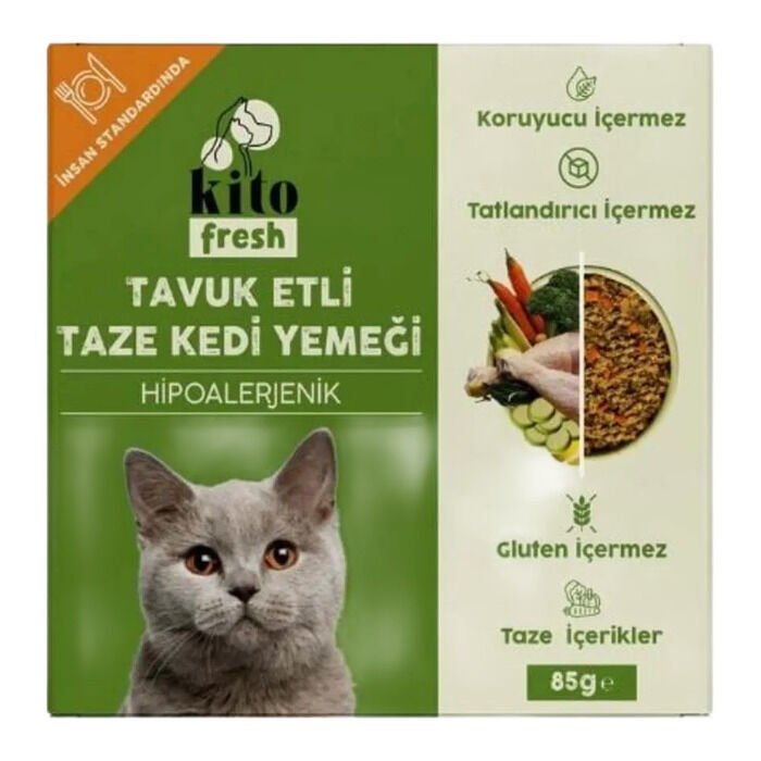 Dardanel Kito Fresh Tavuk Etli Taze Kedi Yemeği 85 Gr