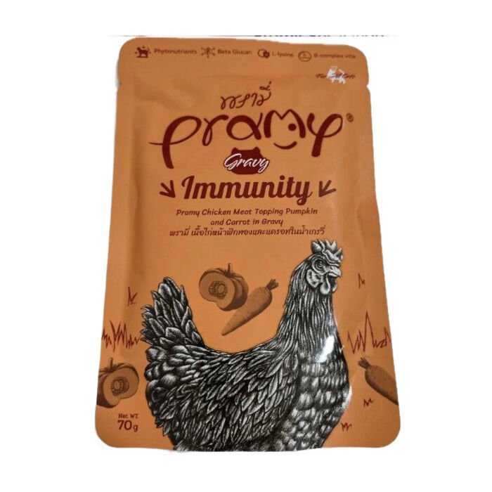 Pretty Sos İçinde Tavuklu, Bal Kabaklı Ve Havuçlu Kedi Maması 70 Gr