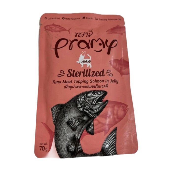 Pretty Pramy Jöle İçinde Somonlu Ve Ton Balıklı Yetişkin Kedi Maması 70 Gr