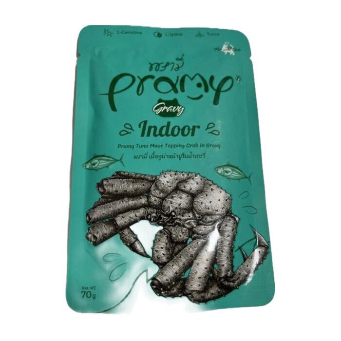 pramy Pramy Sos İçinde Ton Balıklı Ve Yengeç Çubuklu Kedi Maması 70 Gr