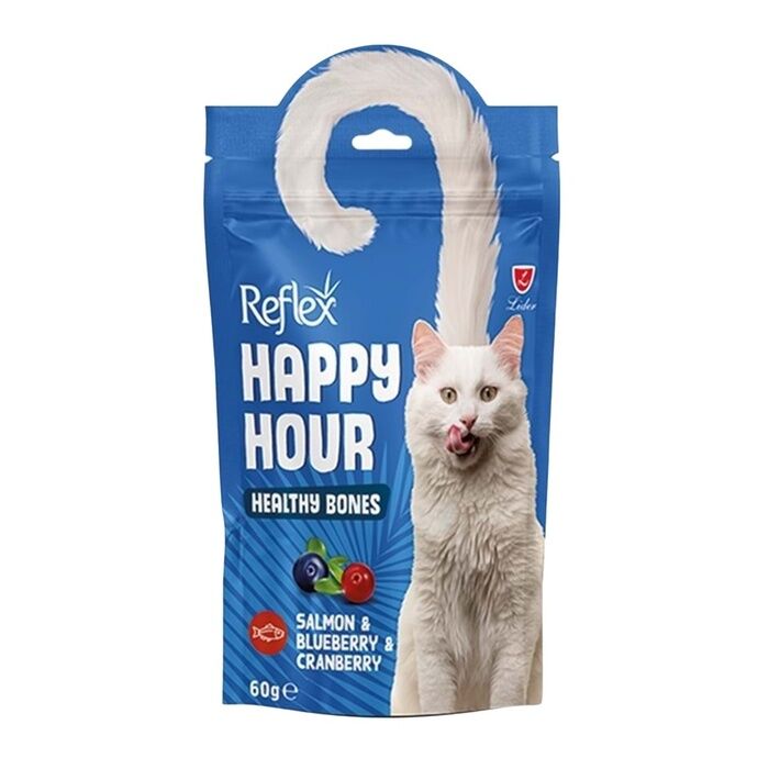 Reflex Happy Hour Sağlıklı Kemikler İçin Destekleyici Kedi Ödül Maması 60 Gr