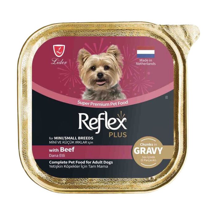 Reflex Plus Dana Etli Mini Ve Küçük Irk Yetişkin Köpek Konservesi 85 Gr