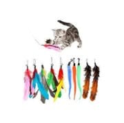 Cat Toys Figürlü Ve Tüylü Kedi Oltası Oyuncağı
