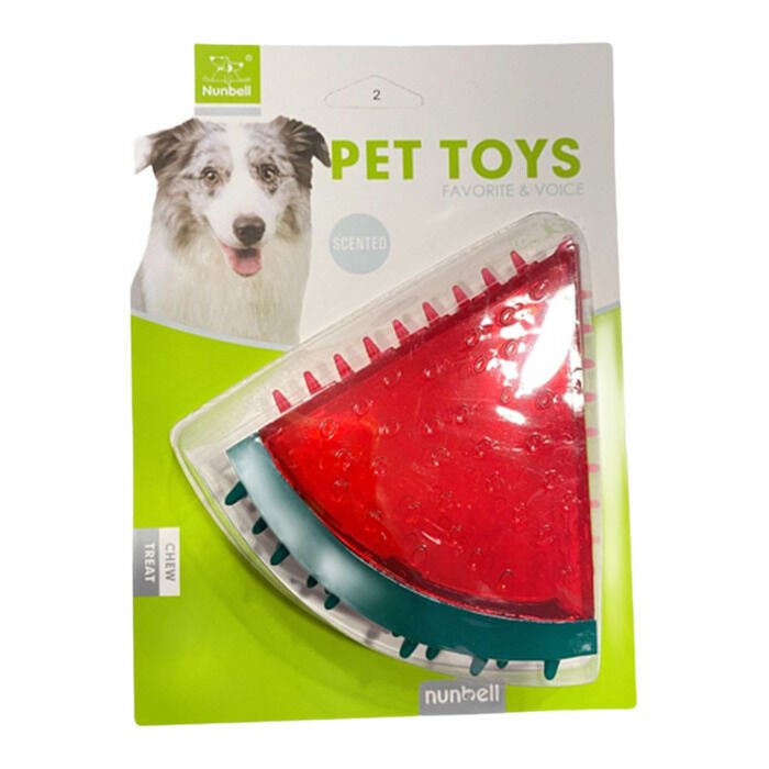 Nunbell Nunbell Tropik Meyve Aromalı Suda Batmaz Karpuz Köpek Oyuncağı 11 cm