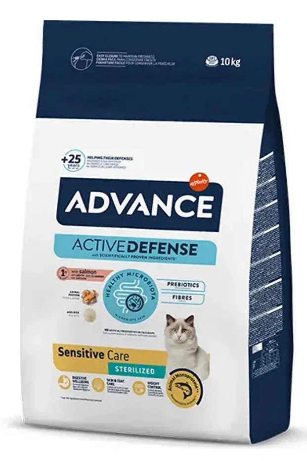 Advance Cat Sterilized Somonlu Pirinçli Kısır Yetişkin Kedi Maması 10 kg