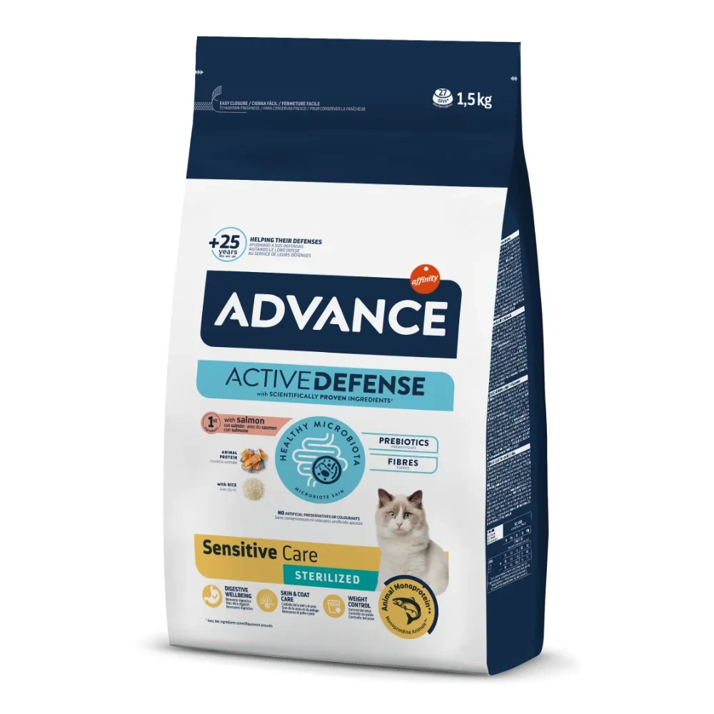 Advance Somonlu Kısırlaştırılmış Hassas Kedi Maması 3 kg