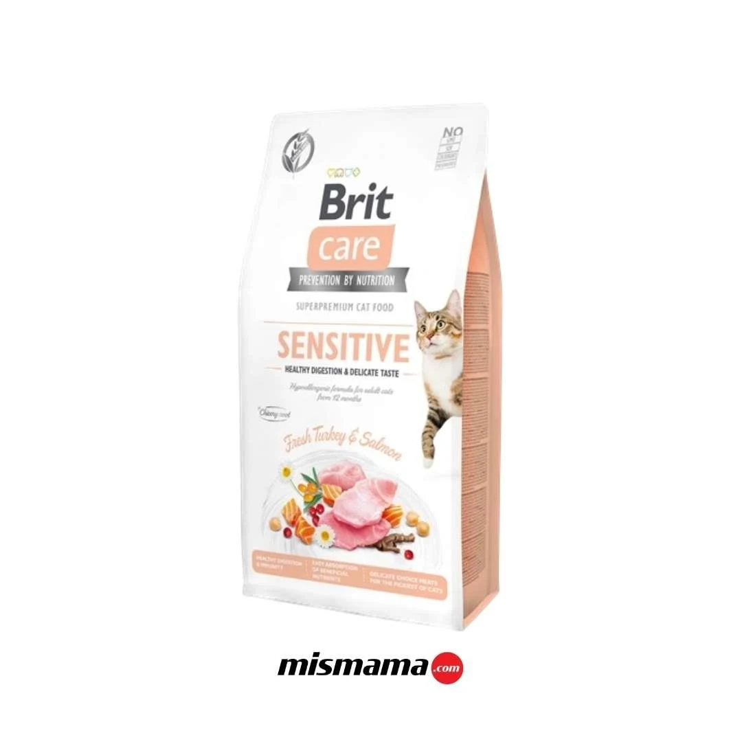 Brit Care Sensitive Hypo-Allergenic Hassas Kediler Icin Hindi Ve Somonlu Yetişkin Kedi Maması 2 kg