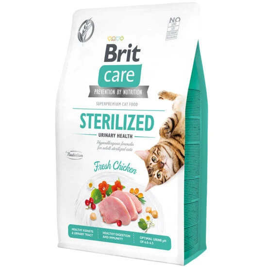 Brit Care Sterilised Urinary Tavuk Etli Tahılsız Kısırlaştırılmış Kedi Maması 1 Kg