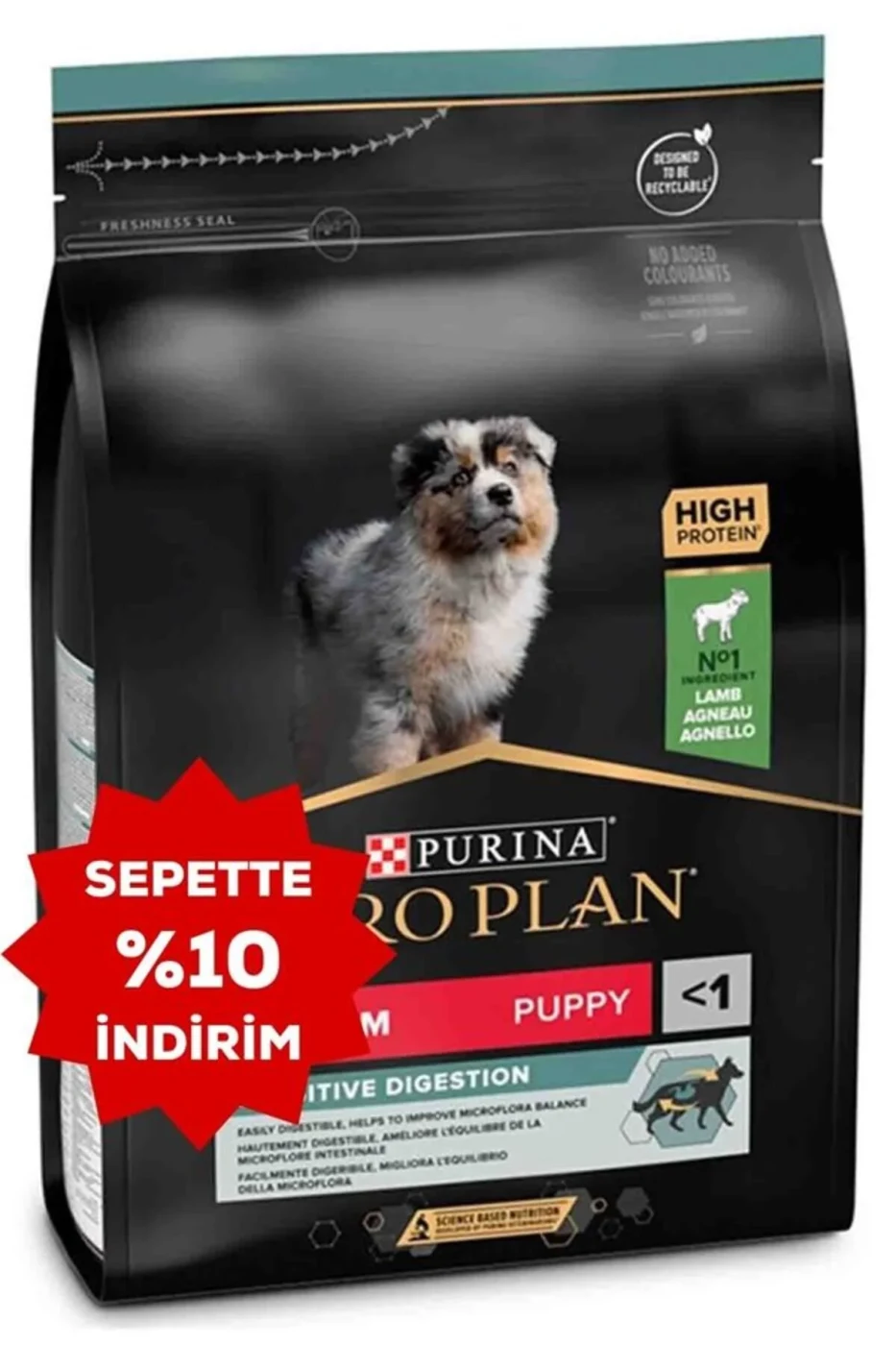 Pro Plan Puppy Kuzu Etli Hassas Mideli Yavru Köpek Maması 3 kg