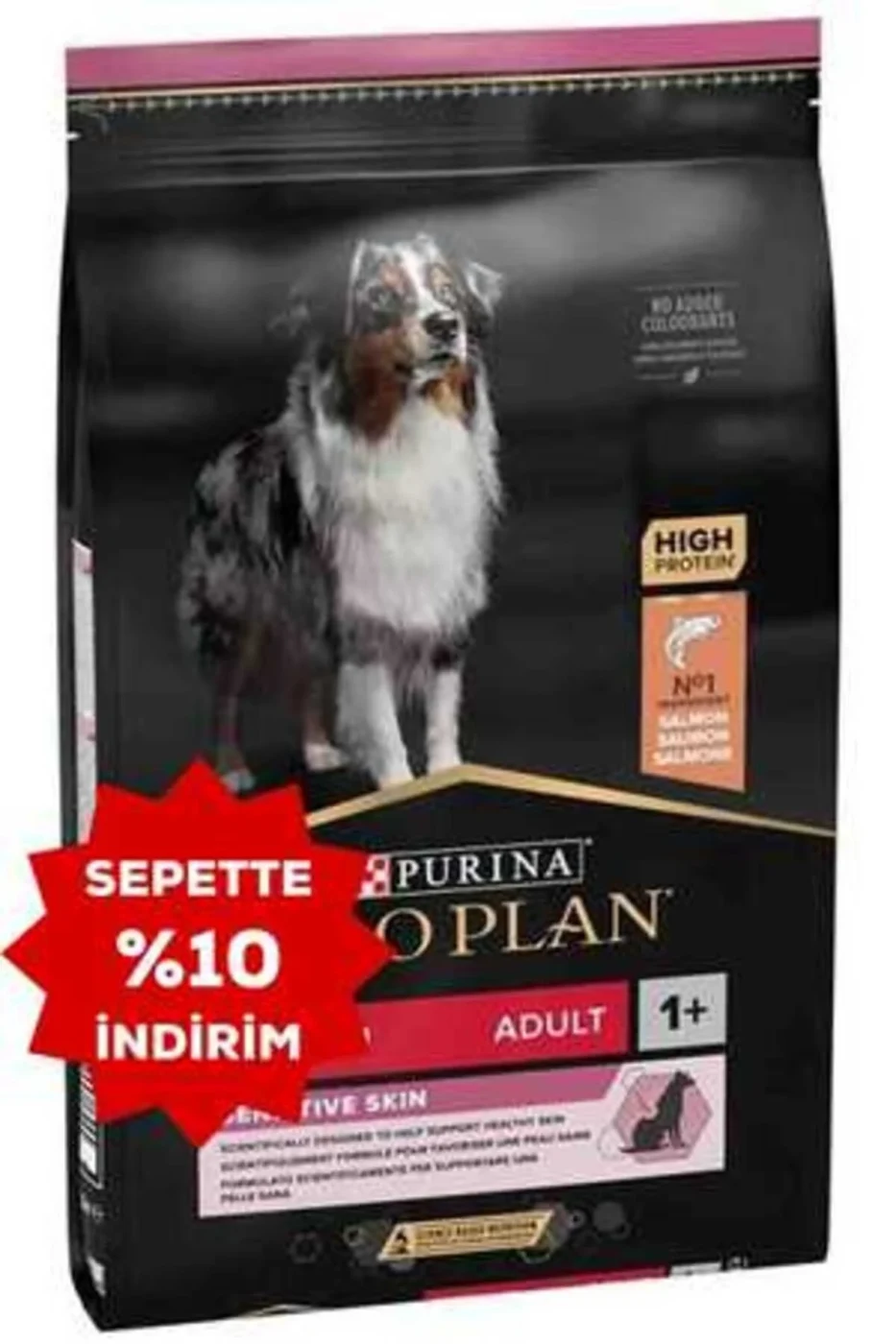 Pro Plan Somonlu Orta Irk Hassas Derili Yetişkin Köpek Maması 14 kg