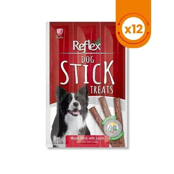 Reflex Kuzu Etli Köpek Ödül Çubuğu 3x11 Gr